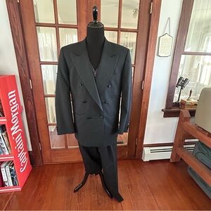 Bernard Altmann Couture Men’s Double Breasted Three Piece Tuxedo 44L